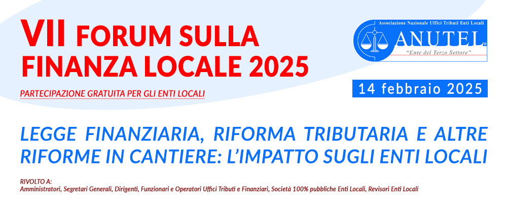 VII Forum Finanza Locale 2025